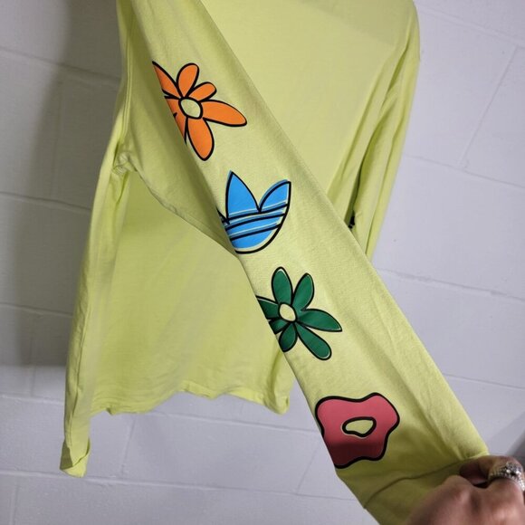 Adidas Always Original Graphic Long Sleeve Shirt Womens Size Medium Streetwear - Picture 6 of 9